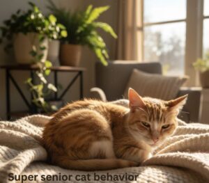 Super senior cat behavior