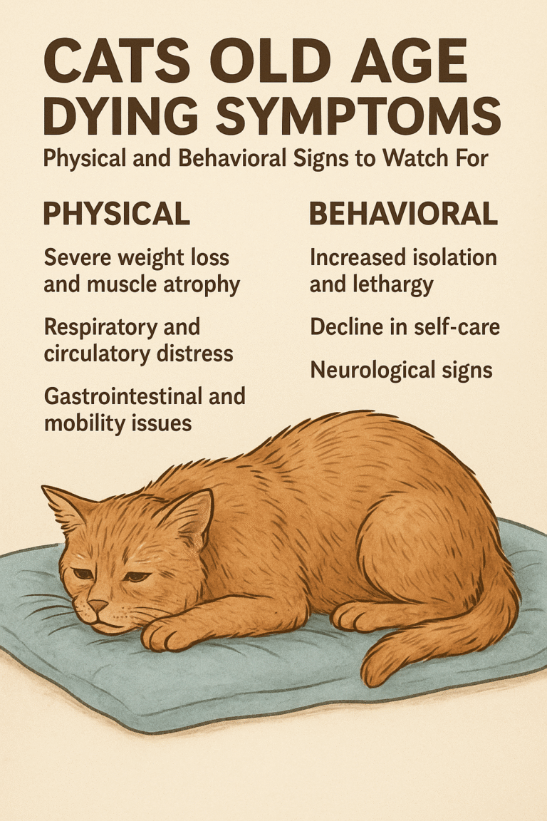 Cats old age dying symptoms
