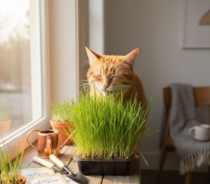 how to take care of cat grass