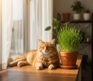 how to take care of cat grass