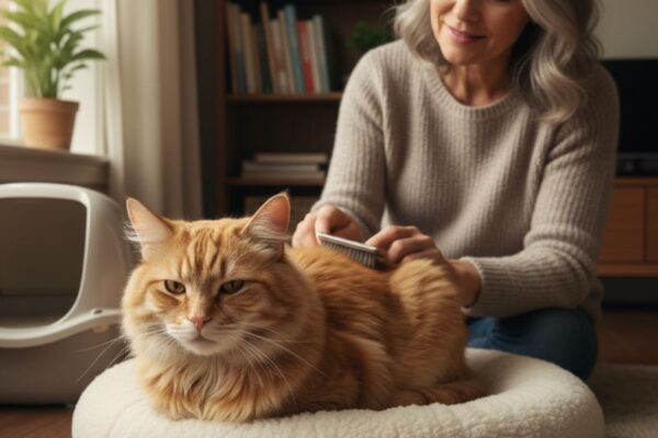 Super senior cat behavior