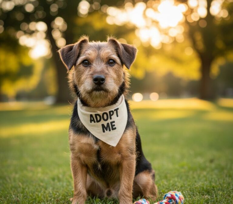 small dog available for adoption